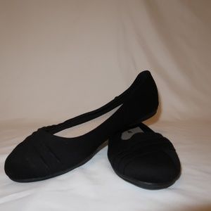 Womens Faux Suede Pull on Shoes Flats